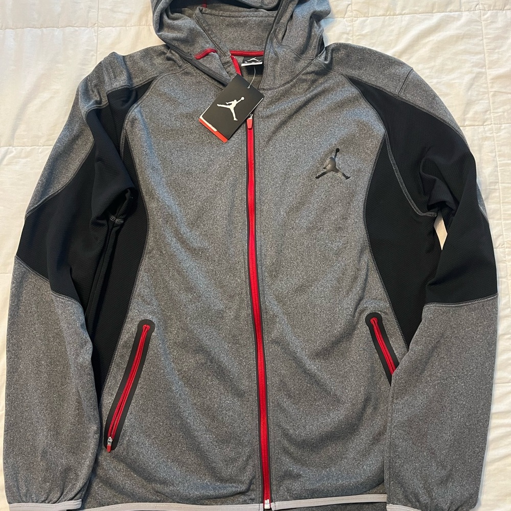 Nike Jordan DRI-FIT Men's Gray and Black Performance Jacket XL